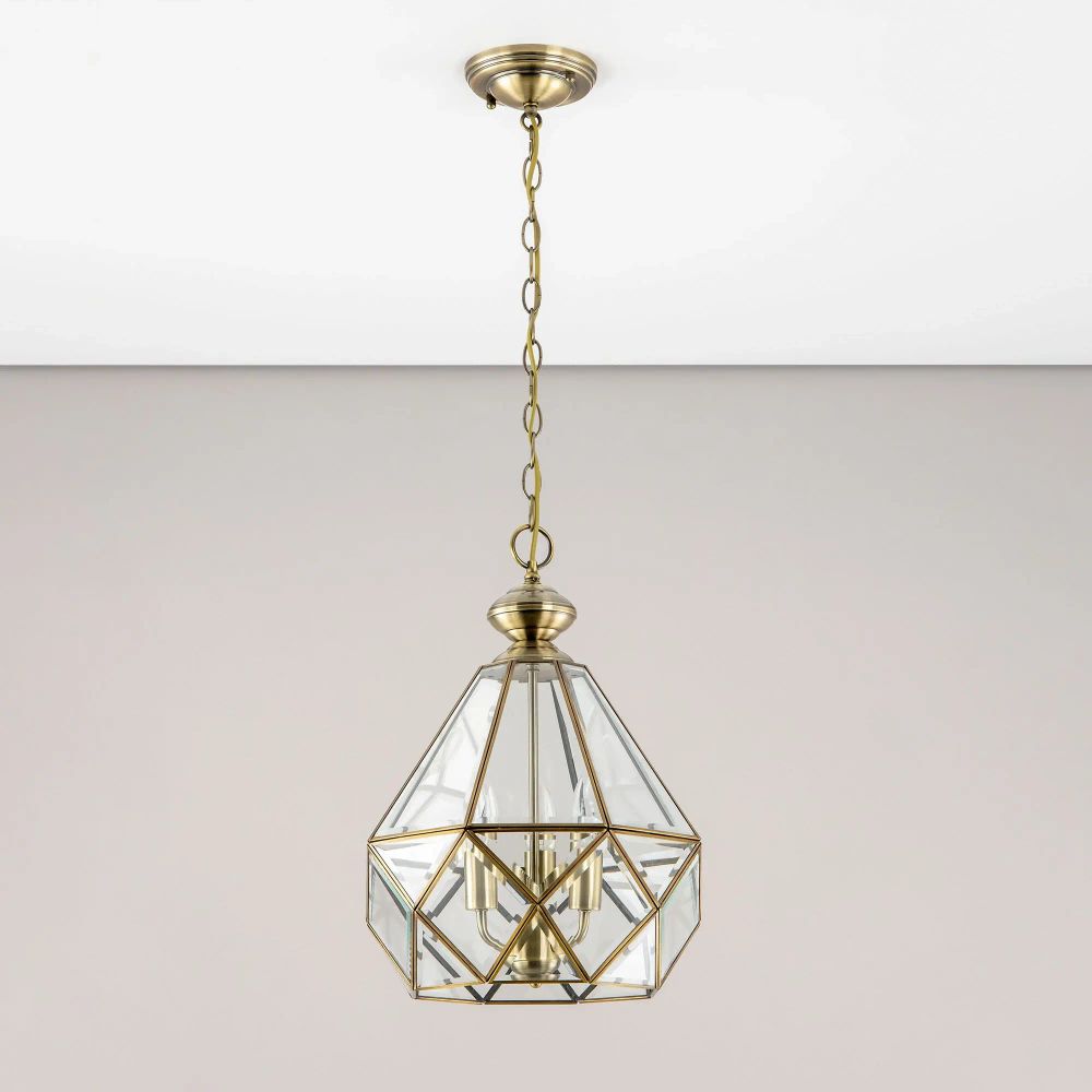 Citilux Витра-1 CL442130 Люстра подвесная витражная Бронза