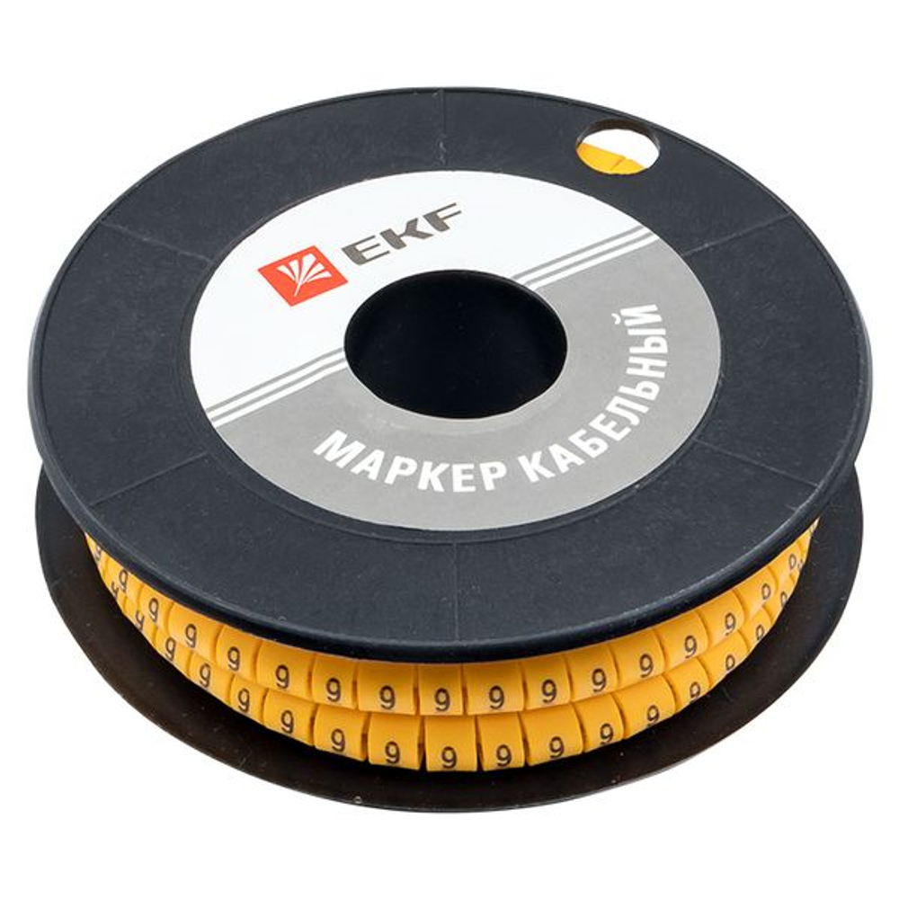 Маркер кабельный 1,5 мм2 "9" (1000 шт.) (ЕС-0) EKF PROxima (200.00 шт.)