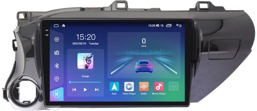 Магнитола Toyota Hilux 8 2015-2023+ - Parafar PF063U2K Android 11, QLED+2K, ТОП процессор, 8Гб+128Гб, CarPlay, SIM-слот