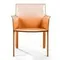Стул с подлокотниками Barrie оранжевая кожа