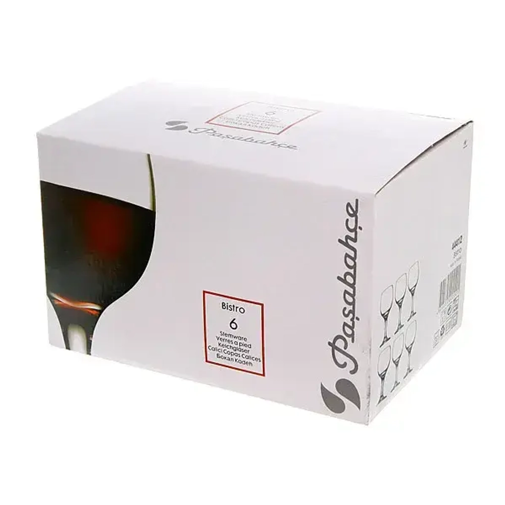 Набор бокалов для вина 6шт 225мл «Бистро» 44412В