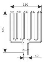 ТЭН HARVIA - тэн харвия 3000W ZSK-720 (ZSK720) 230V - нагревательный элемент для печи сауны