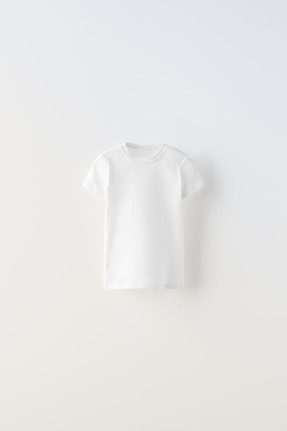 ZARA НАБОР ИЗ ТРЕХ ФУТБОЛОК, БЕЛЫЙ