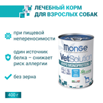 Влажный корм диетический корм для собак Monge VetSolution Dog Hypo Monoprotein TUNA Гипо монопротеин с тунцом для снижения реакции пищевой непереносимости 0,4кг - 12 шт