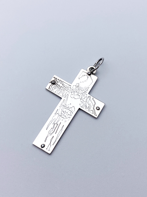 Крест из серебра/Спаситель
