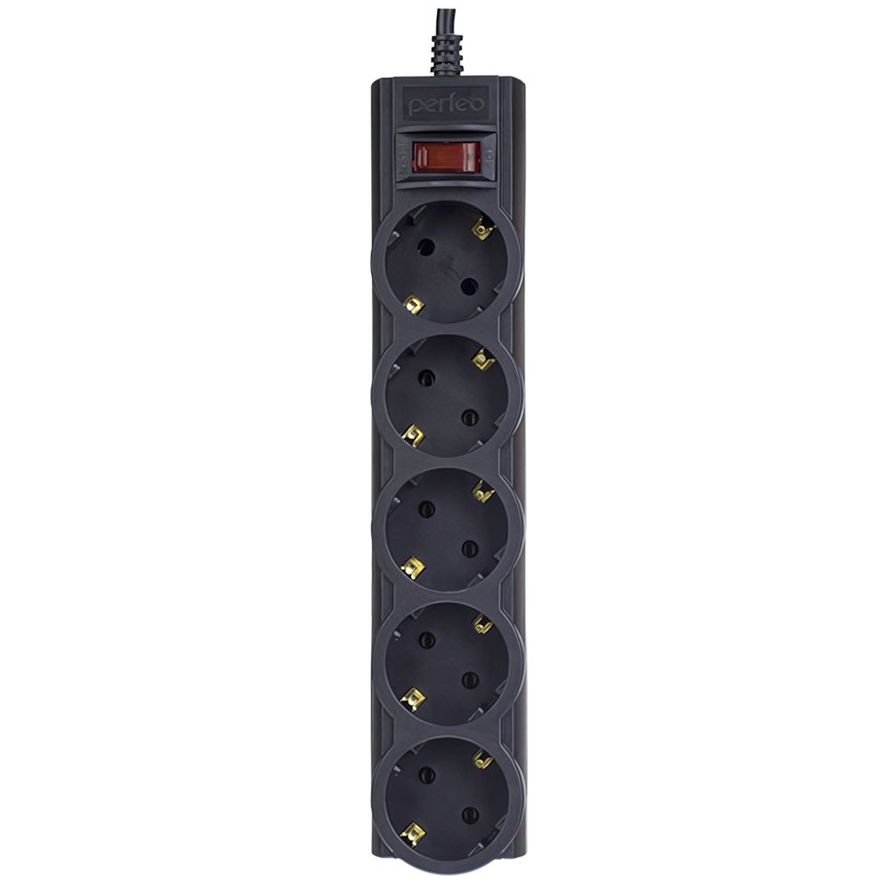 Фильтр сетевой Perfeo PowerX 1,8 м Black 5 розеток