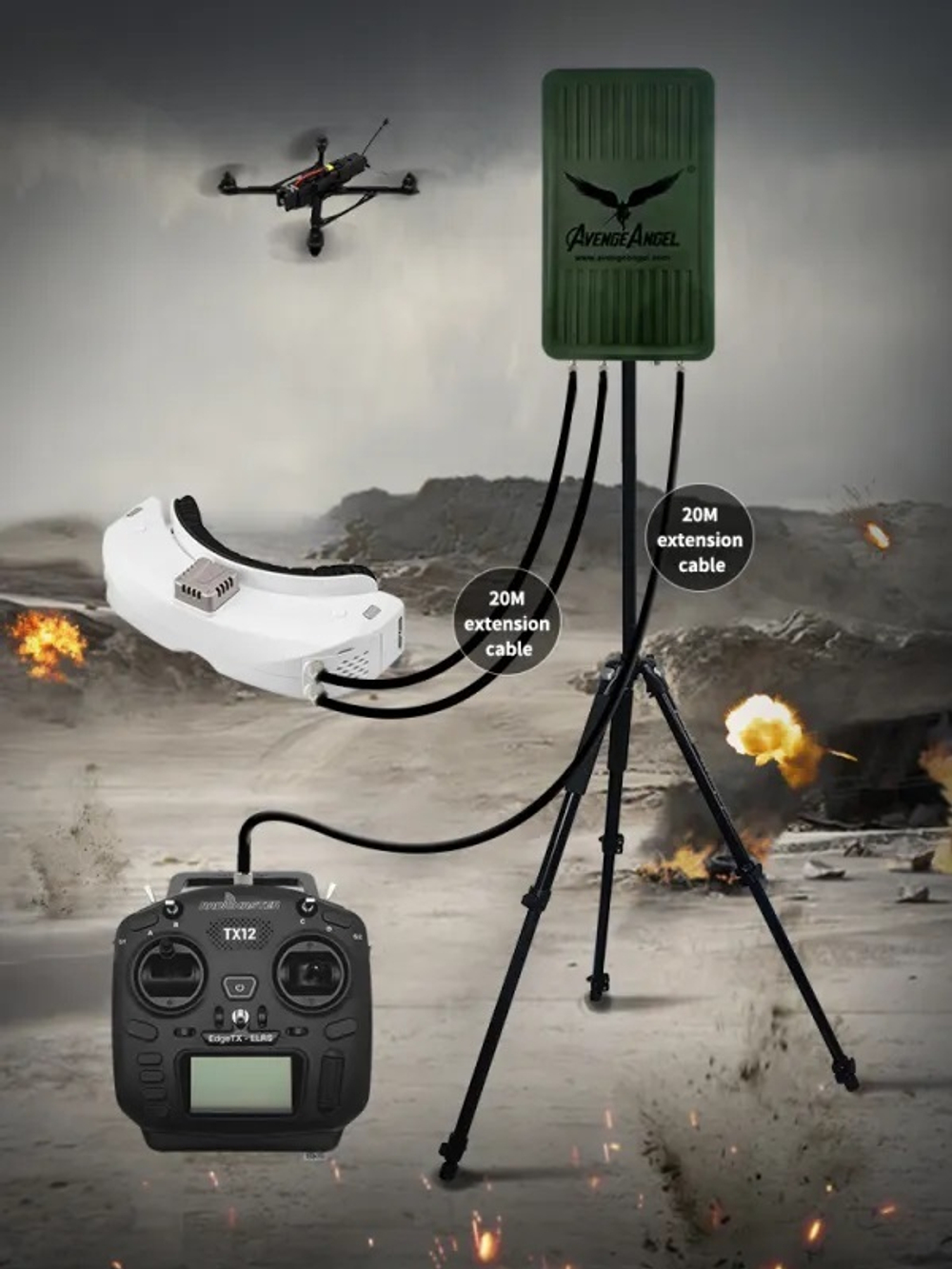 Усилитель сигнала AvengeAngel StarShip для FPV дронов