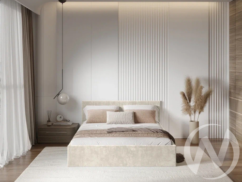 Кровать Ника 1;4 КР-13 (миндаль)