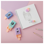 Ластик "Secret", 35*67*17мм, ТПР, выдвижной, пластиковый футляр