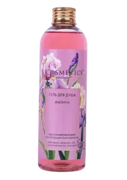 Гель для душа серии Spring Spirit «Малина» Восстанавливающий, ТМ L'COSMETIC