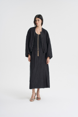 Бомбер из жатой вискозы