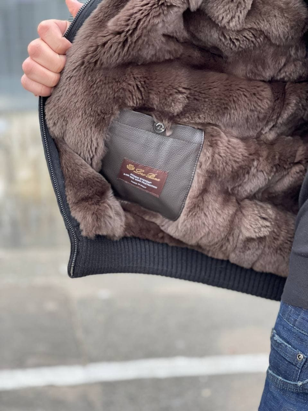 Кашемировая куртка с мехом Loro Piana