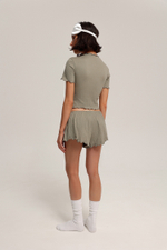 Шорты из жатого хлопка