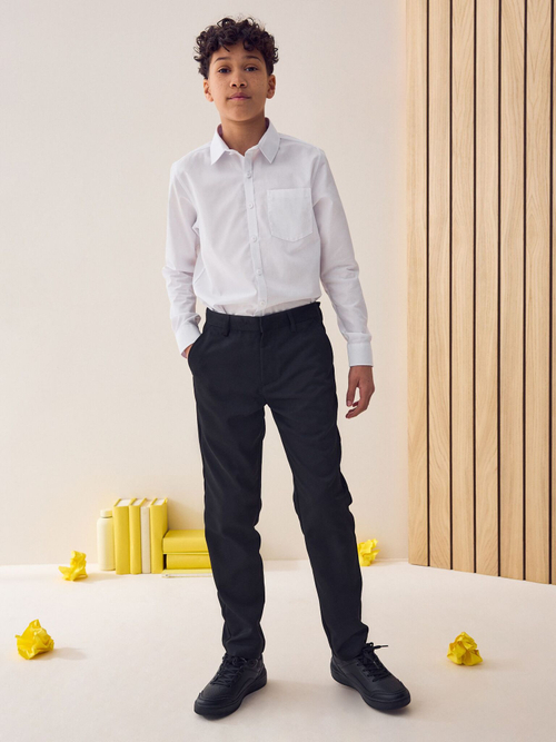 Брюки школьные для мальчика Next 743-697, Черный