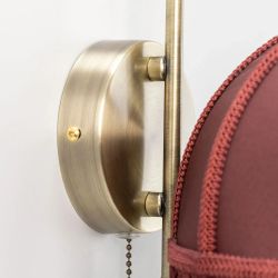 Citilux Базель CL407313 Бра с бордовым абажуром и выключателем