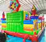 Надувной батут "Цирк приехал" с горкой