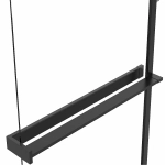 Душевая перегородка Vincea Walk-In VSW-1HR110CLB 110x200 профиль черный/стекло прозрачное