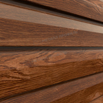 Сайдинг металлический Корабельная доска ECOSTEEL Глянец 0,5мм Дуб мореный