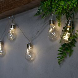 ULD-S1800-050-STB-3AA WARM WHITE IP20 RETRO BULBS-1 Гирлянда светодиодная Лампочки ретро-1. на батарейках 3AA не в-к. 1.8м. 50 светодиодов. Теплый белый свет. Провод прозрачный. TM Uniel