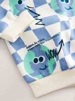 Толстовка для мальчика Next E60-821, Молочный, Голубой