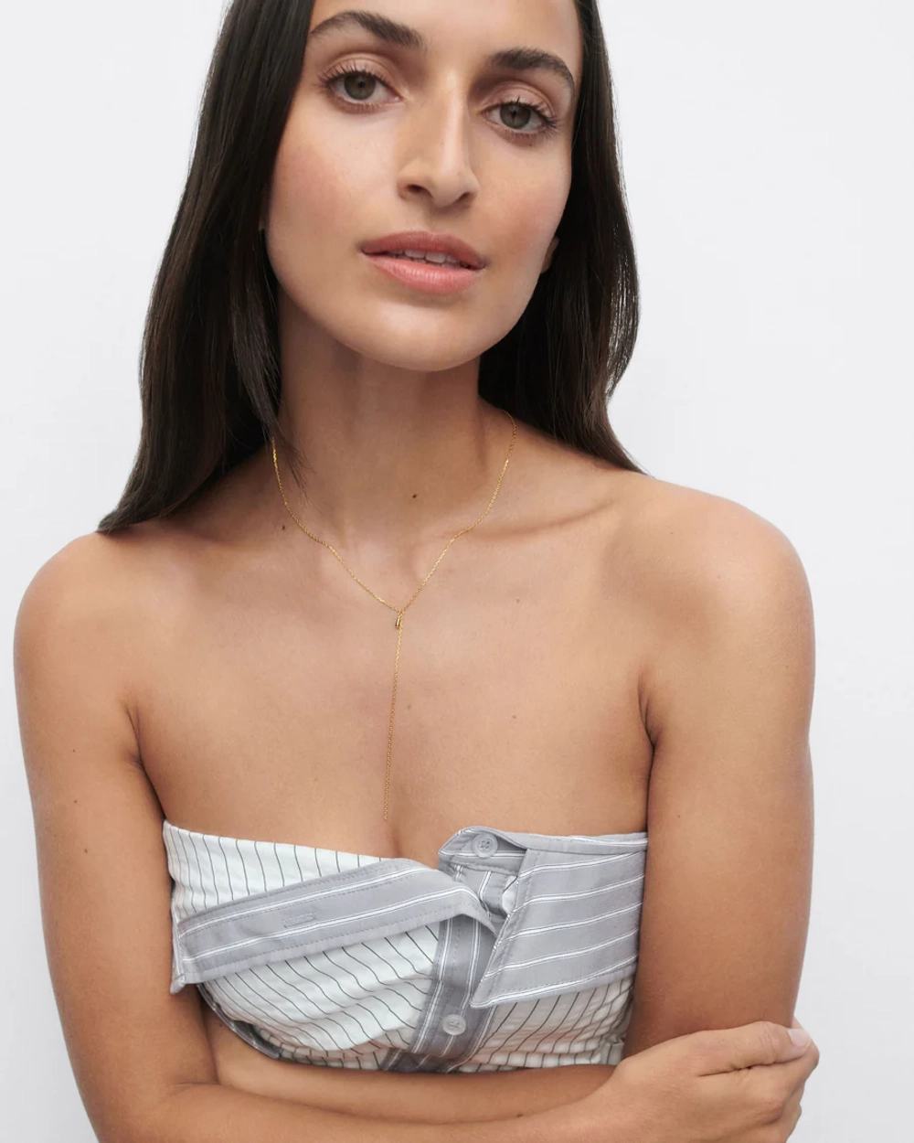 Колье Tessa серебро 925 пробы покрытое золотом