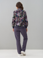 Костюм с брюками КБ-184/серый-разноцветнаязебра