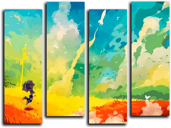 Модульная картина "Летнее настроение"