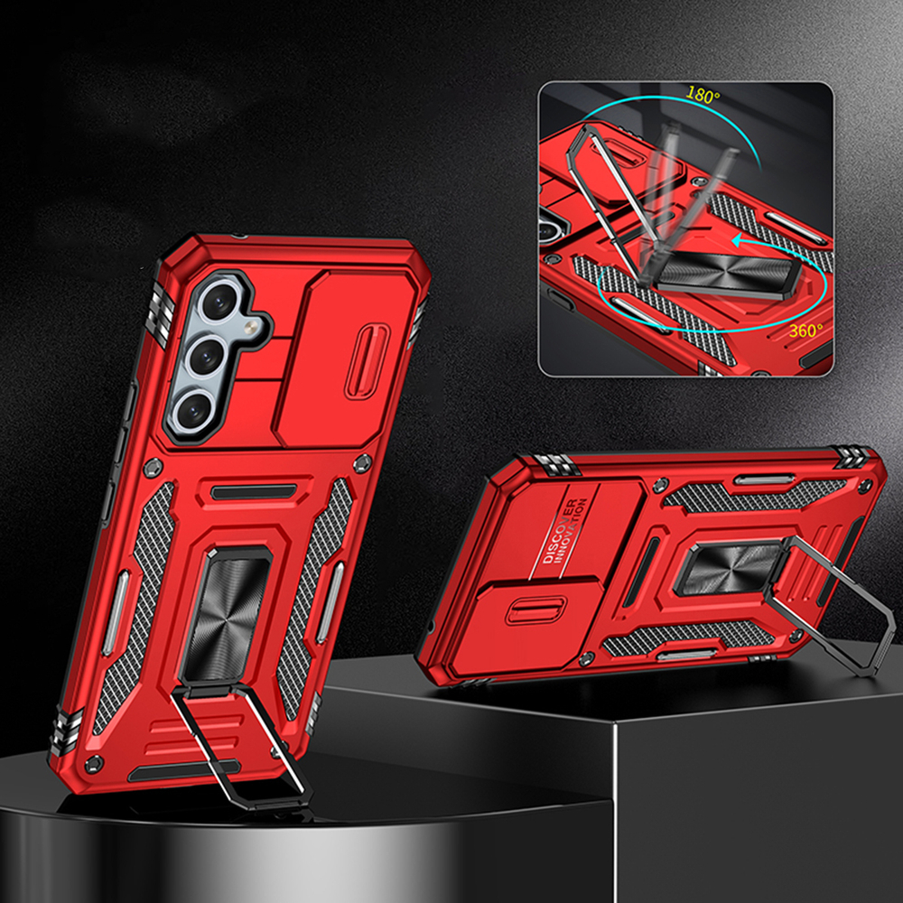 Чехол Safe Case с кольцом и защитой камеры для Samsung Galaxy A24