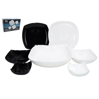 Столовый набор 19 предметов WHITE/BLACK (00107107)