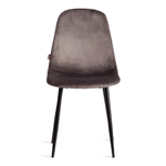 Стул BREEZE (mod. JSC-58) Велюр/металл , 44 х 53 х 86 см, Dark grey (темно-серый) HLR24 / черный