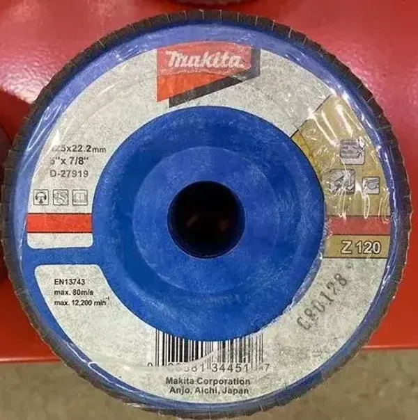 Упаковка дисков лепестковых Makita 125мм D-27919 10шт.