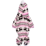 Комбинезон зимний для мелких и средних пород собак «МОДНЫЙ БРО», цвет розовый, р ХXL