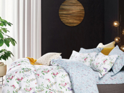 Постельное белье с одеялом 2 спальное евро Asabella 1617-OMP