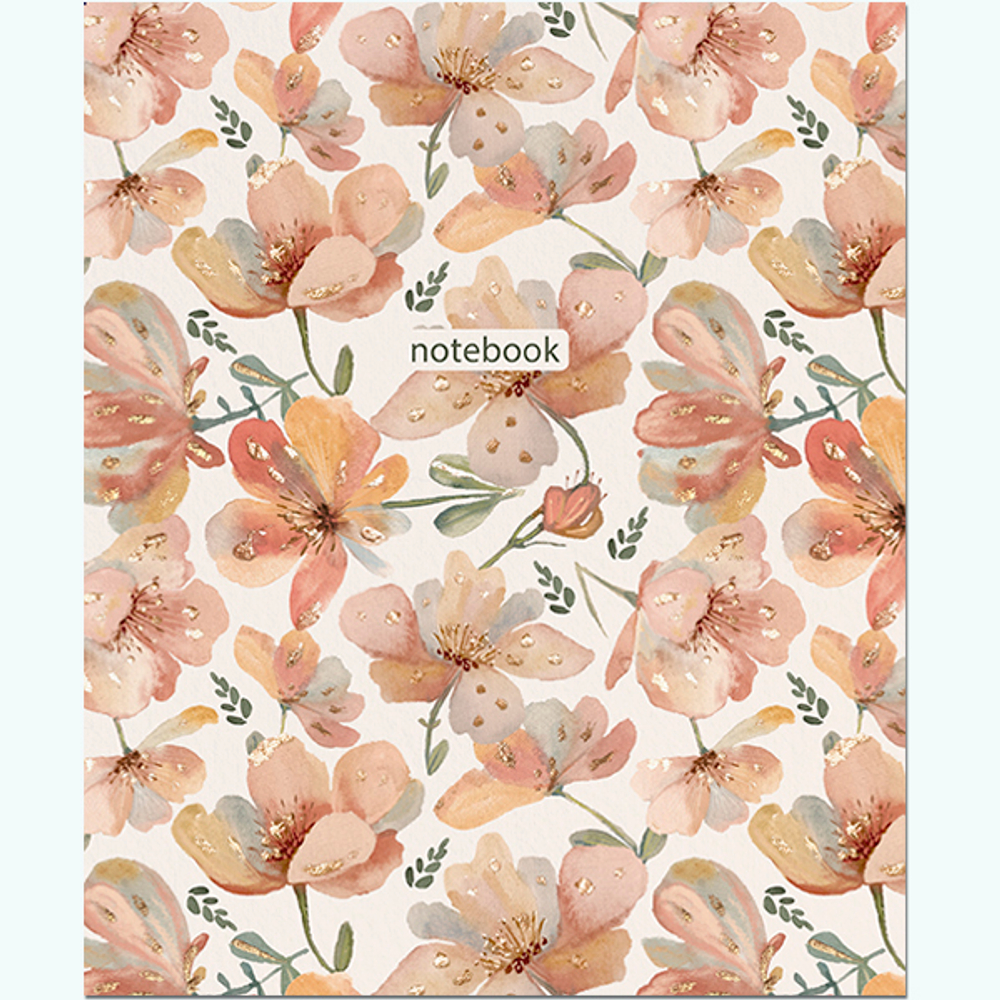 НОВИНКА! Тетрадь общая 48 листов на скрепке "Акварельные принты"