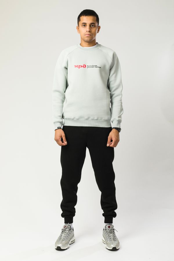 Толстовка-крюнек Firm Пепельный Бледный Russian Roads - фото 2