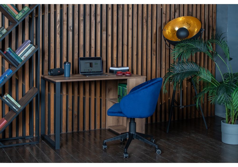 Письменный стол Битти Лофт 116х60х75 дуб делано темный / черный матовый