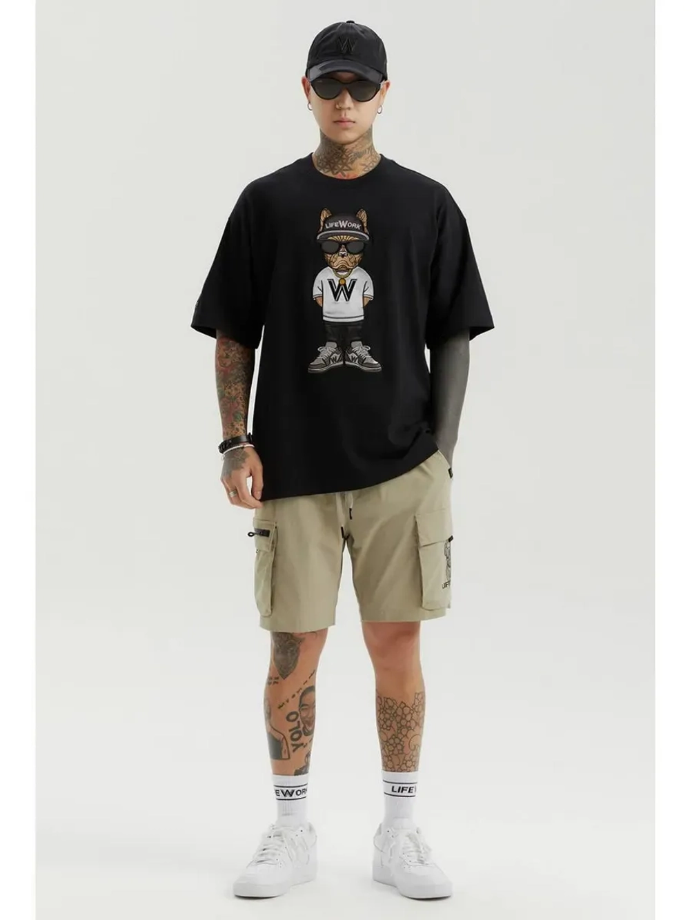 Шорты с карманами на молнии