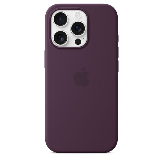Apple Silicone Case with MagSafe iPhone 16 Pro Plum