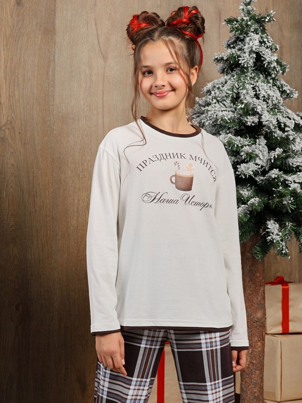 Костюм для девочки Твикс-1 Виотекс МОЛОЧНЫЙ