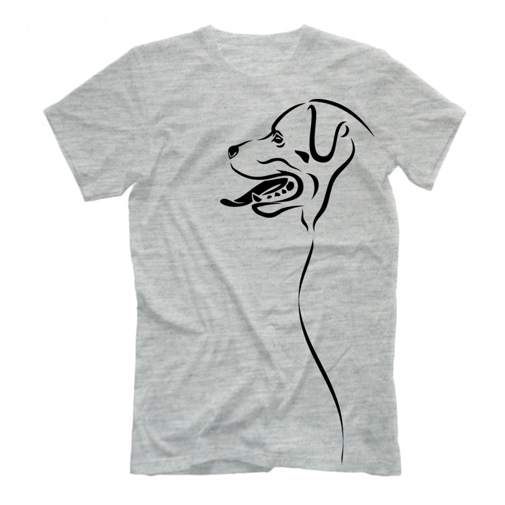 Футболка "Силуэт Ротвейлера"