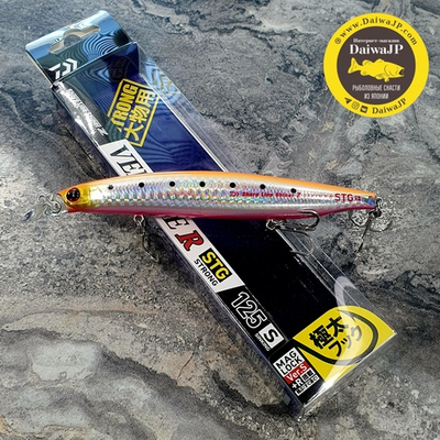 Воблер DAIWA SHORELINE SHINER-Z VERTICE R, 125S #5 ORANGE/PINK SARDINE