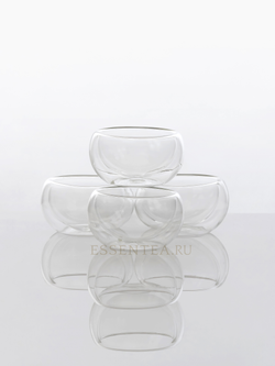 Чашка из боросиликатного стекла с двойными стенками 150 мл