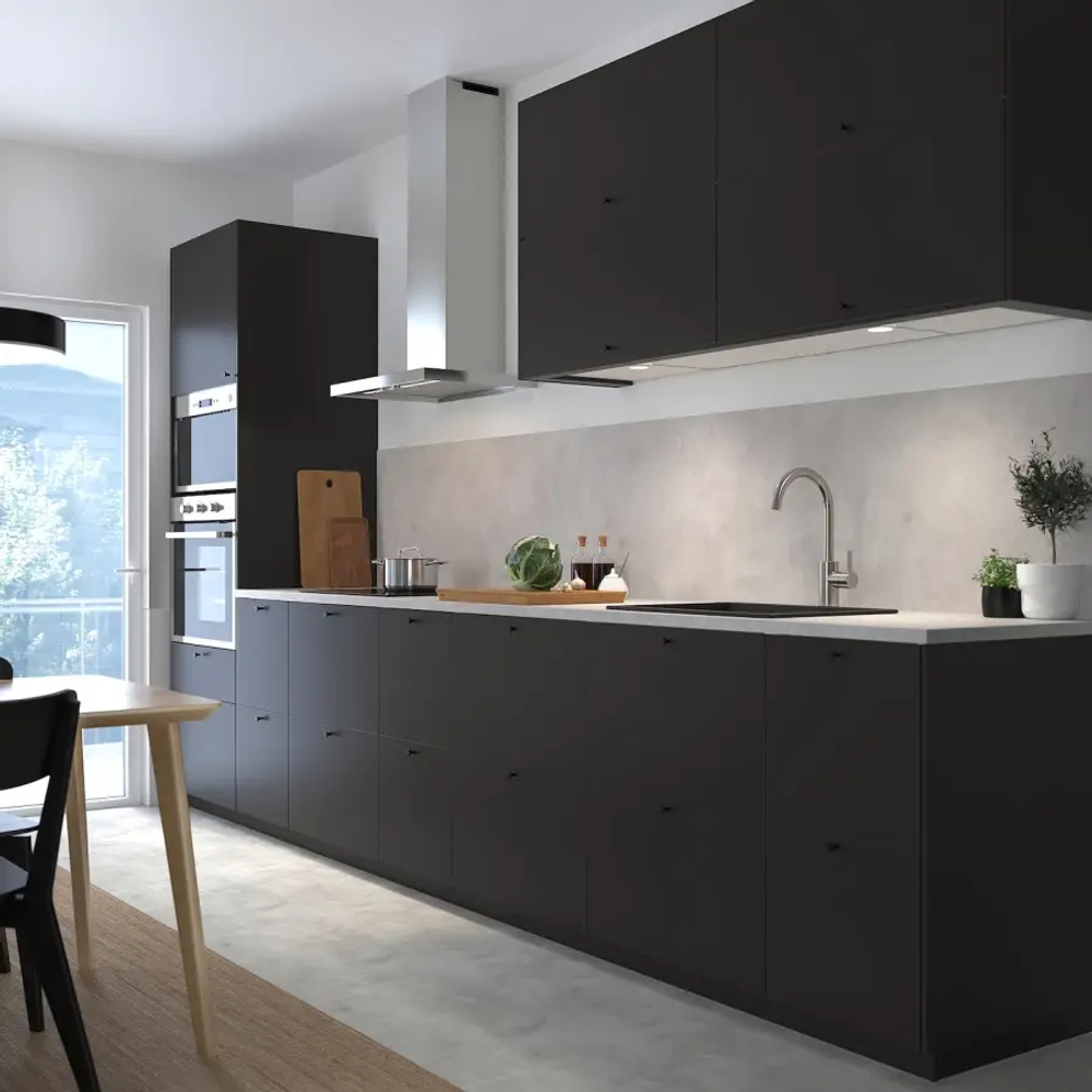 Панель - NICKEBO IKEA/ МОРТВИКЕН   ИКЕА,  80х45 см, черный