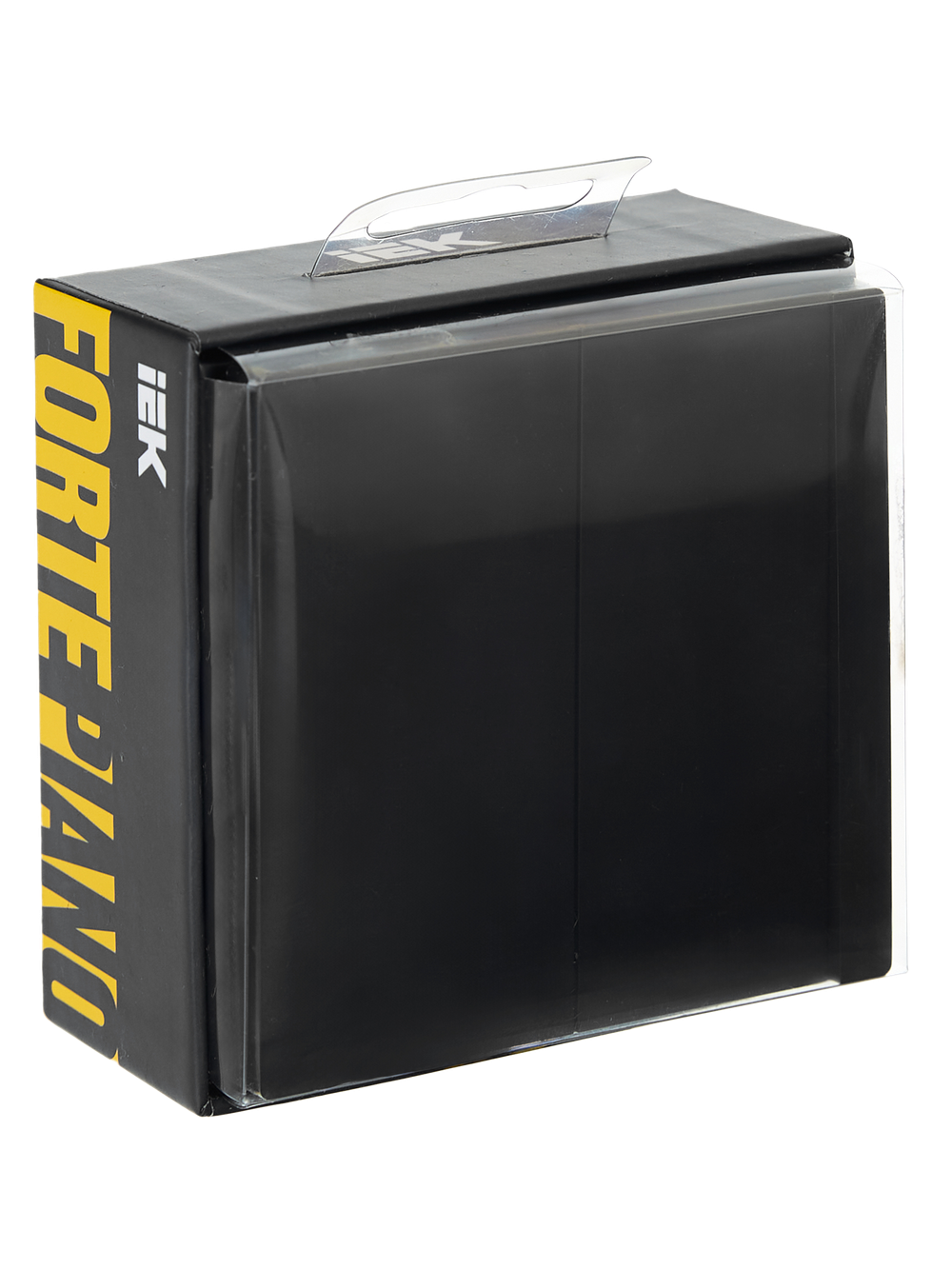 FORTE&PIANO Выключатель 2-клавишный с индикацией 10А FP106 черный IEK