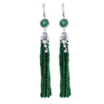 Серьги с фианитом из серебра 925 пробы JA-S-511129-6