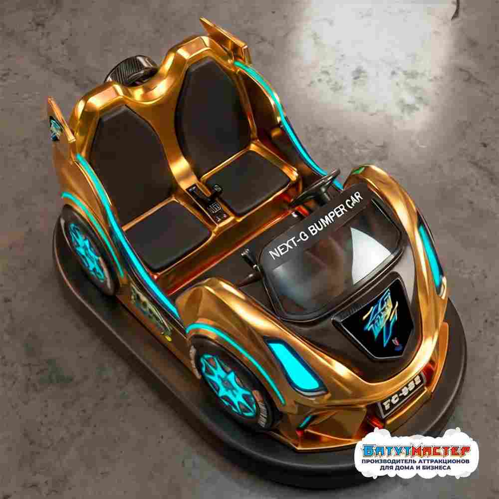 Бамперная электромашинка «Золотой старт» для автодрома, для ТРЦ и парков