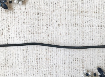 Резинка шляпная, d 3 мм, чёрный