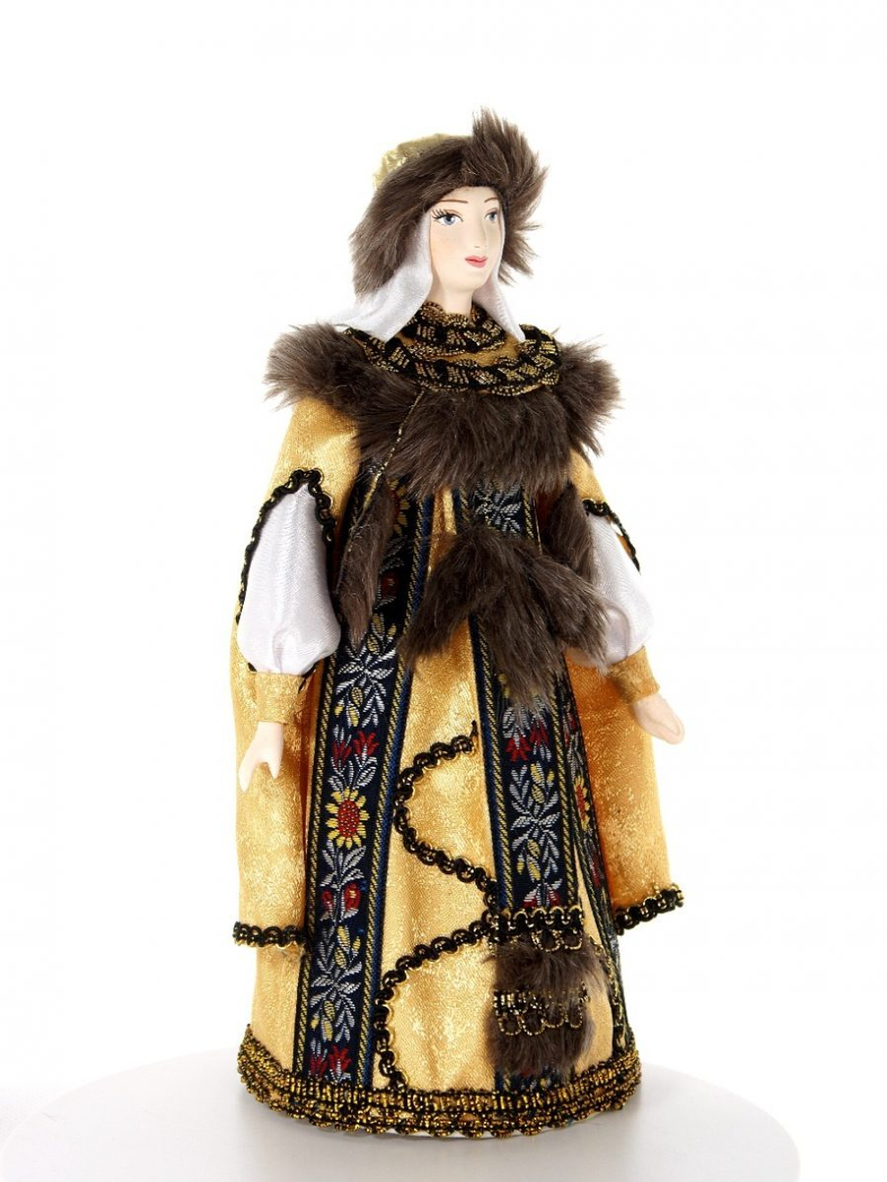 Потешный промысел кукла сувенирная фарфоровая Княгиня в праздничном одеянии.