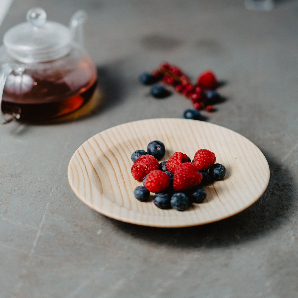 Деревянная тарелка-блюдце Art of Siberia из сибирского кедра. T78