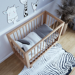 Кроватка детская Lillaland Lilla Aria с маятником дерево